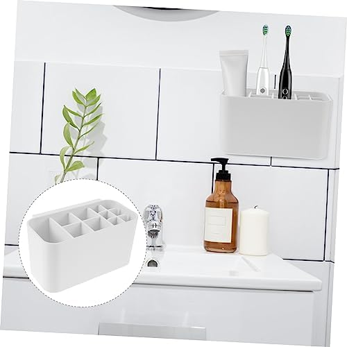 Wall-Mounted Toothbrush Holder Large Bathroom Storage Rack