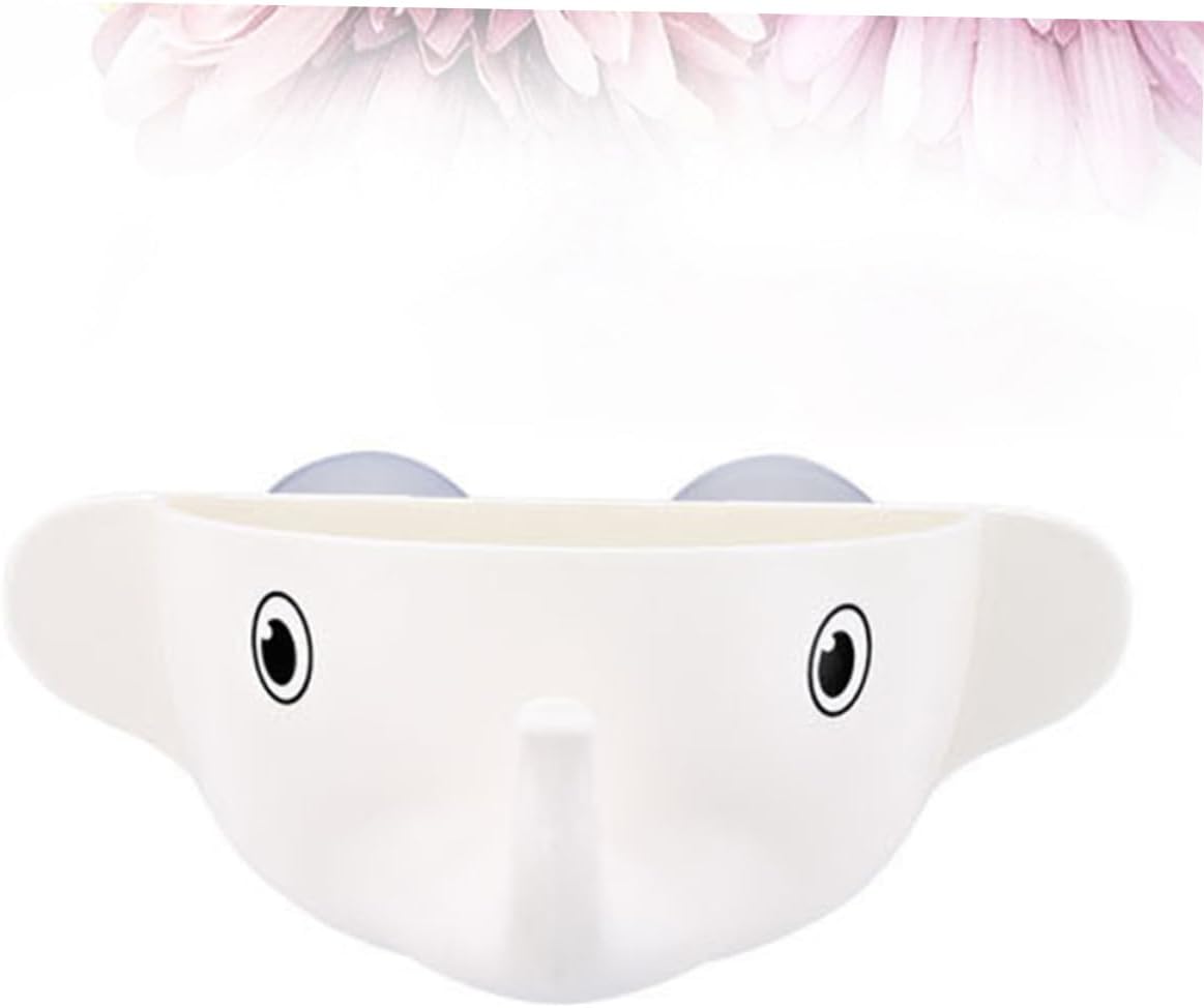 Cartoon Elephant Toothbrush Organizer - Mountable Bathroom Holder for Kids Adults