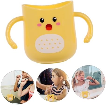 Cute Cartoon Toothbrush Holder with Double Handle