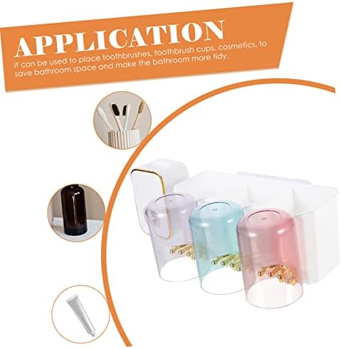 Space-Saving Wall Mounted Toothbrush Paste Organizer