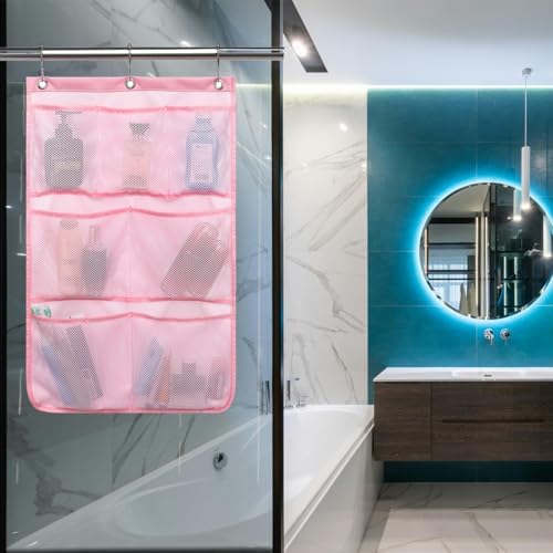 Stylish Portable Mesh Shower Organizer for Travel and Cruises