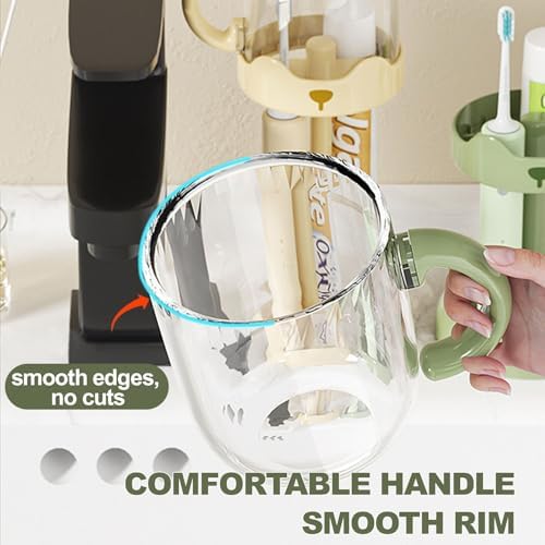Adjustable Toothbrush Holder with Cover and Rinsing Cup
