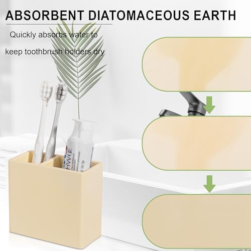 Fast Drying Compact Diatomite Toothbrush Holder for Kids