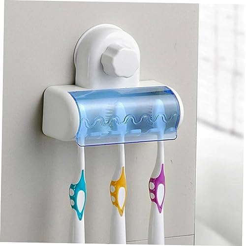 5 Racks Suction Toothbrush Holder