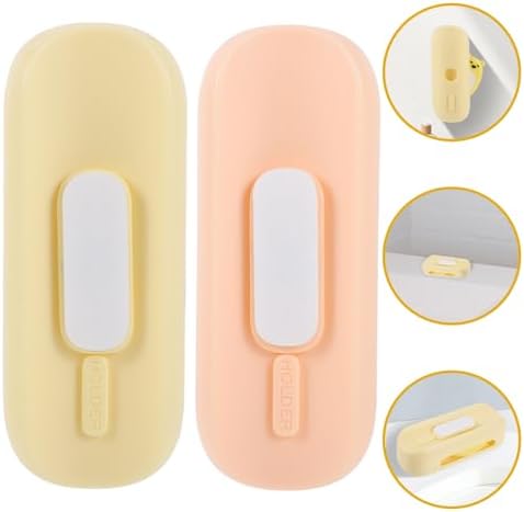 Two-Piece Electric Toothbrush Holders - Magnetic Durable for Home Use