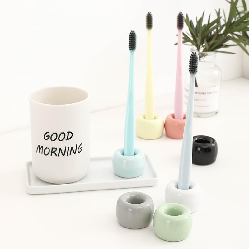 Mini Ceramic Toothbrush Holder Set