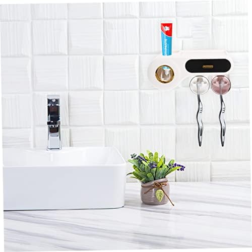 Wall-Mounted Toothbrush Cosmetics Organizer