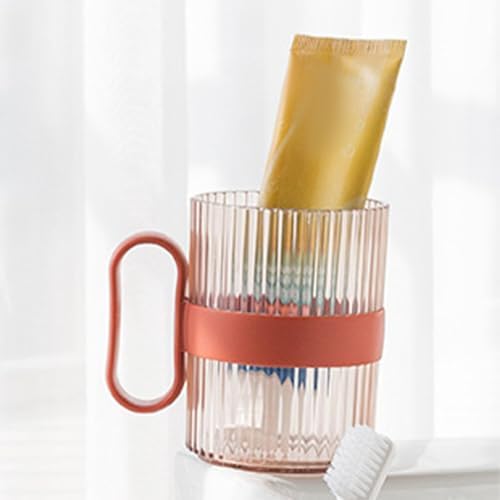 Kichvoe 4pcs Reusable Bathroom Cups Toothbrush Holder