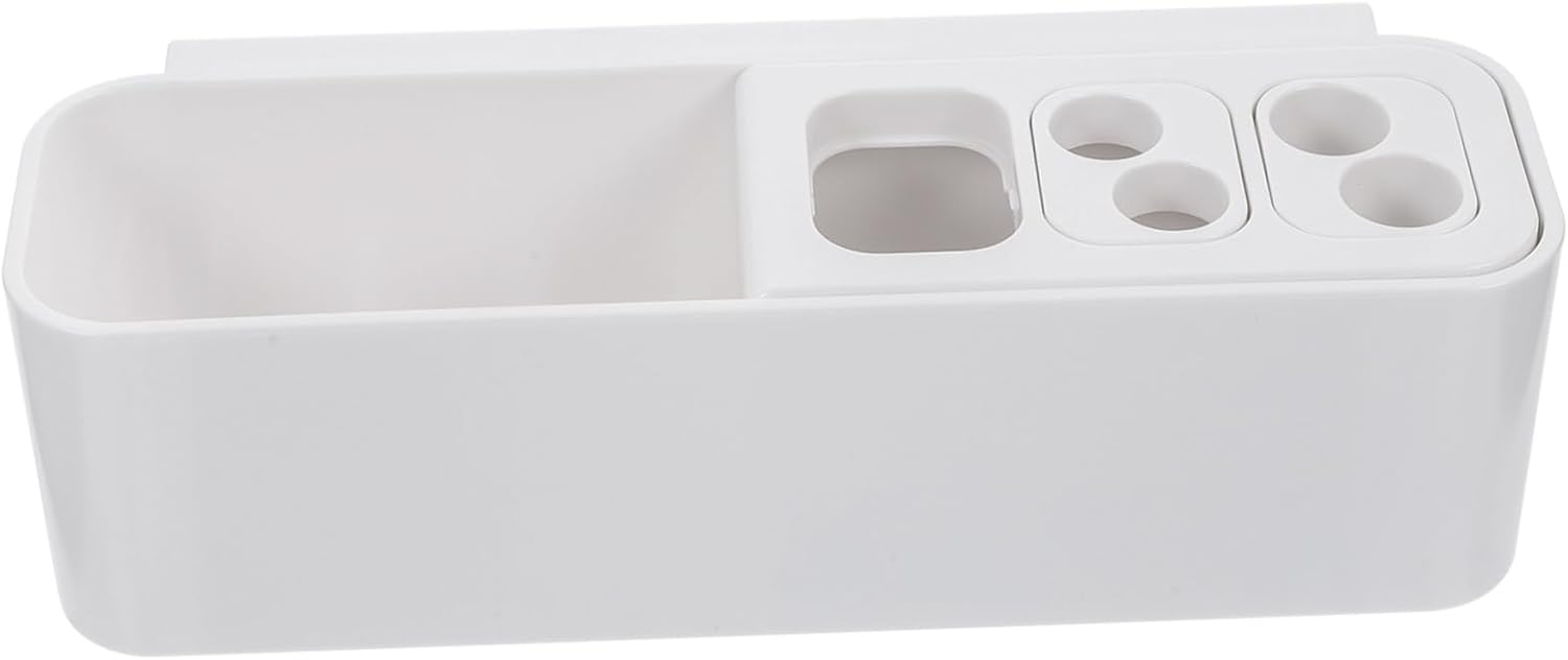 Bathroom Organic Wall-Mounted Toothbrush Holder Space-Saving Design