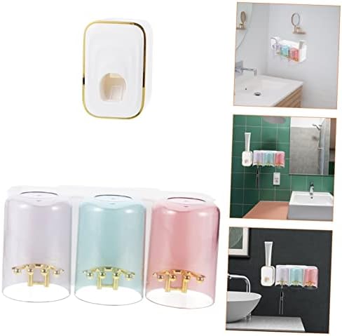 Space-Saving Wall Mounted Toothbrush Paste Organizer