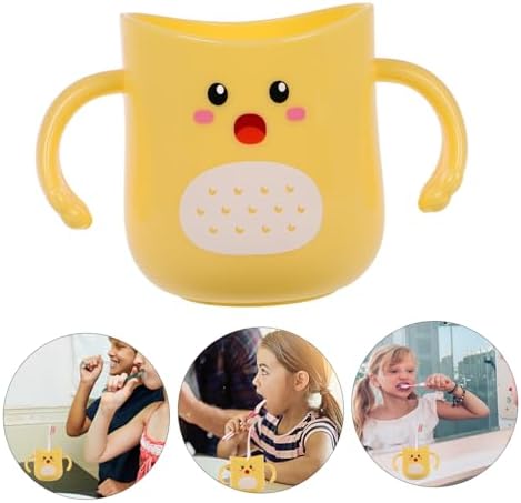 Toothbrush Cup CUTE Dinosaur Design Durable Drop-Resistant Reusable plastic holder