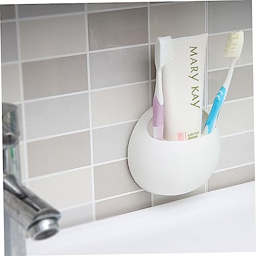 Suction Cup Toothbrush Holder Wall Mount Organizer