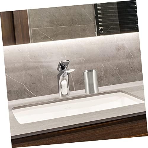 Luxshiny Stainless Steel Toothbrush Cup Holder for Bathroom and Travel