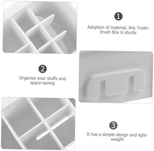 TINEASUR Scandinavian Wall-Mounted Nail and Toothbrush Organizer