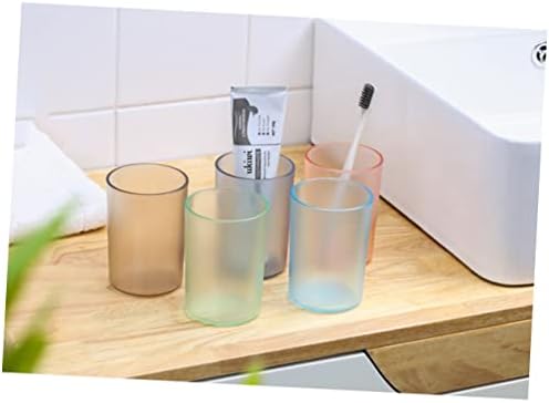 Transparent Toothbrush Cup Elegant Water Mug for Bathroom