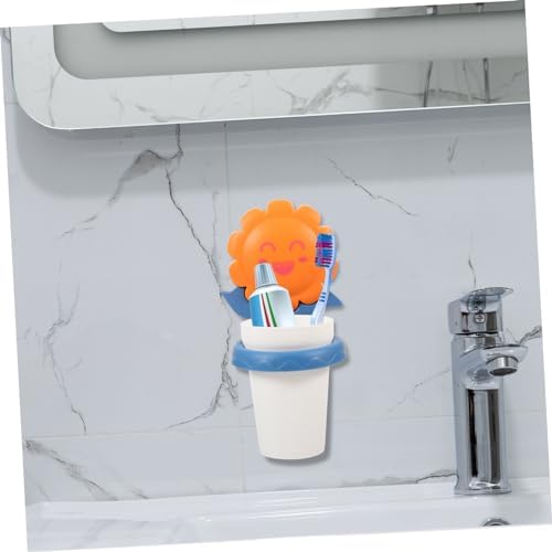 Cartoon Kids Wall Toothbrush Holder No Drill Required Durable and Safe