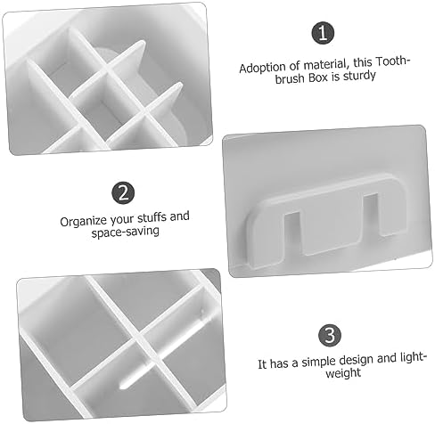 Strong Multi-Design Detachable Toothbrush Organizer for Storage Easy Maintain