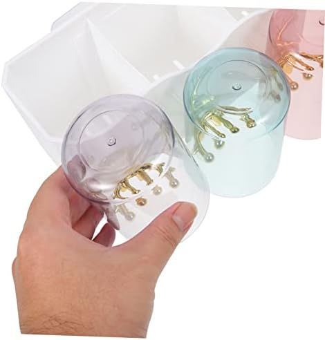 LIFKOME Wall Mounted Toothbrush Holder Organizer