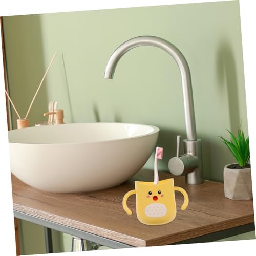 Sturdy Dino Toothbrush Holder with Double Handles