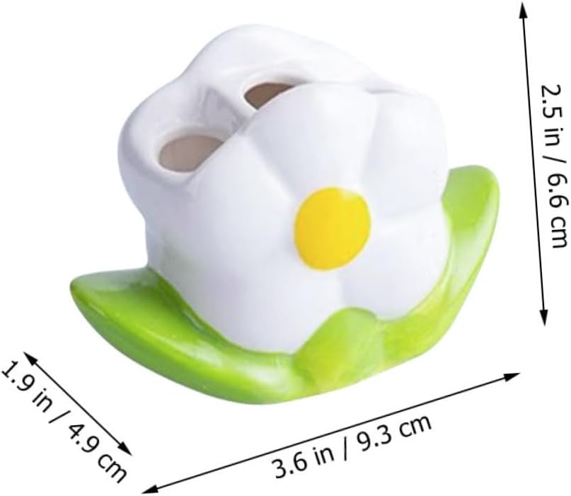 Floral Toothbrush Holder Compact