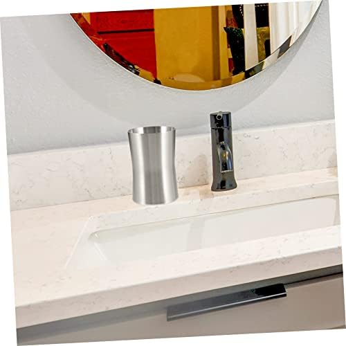 Luxshiny Stainless Steel Toothbrush Cup Holder for Bathroom and Travel
