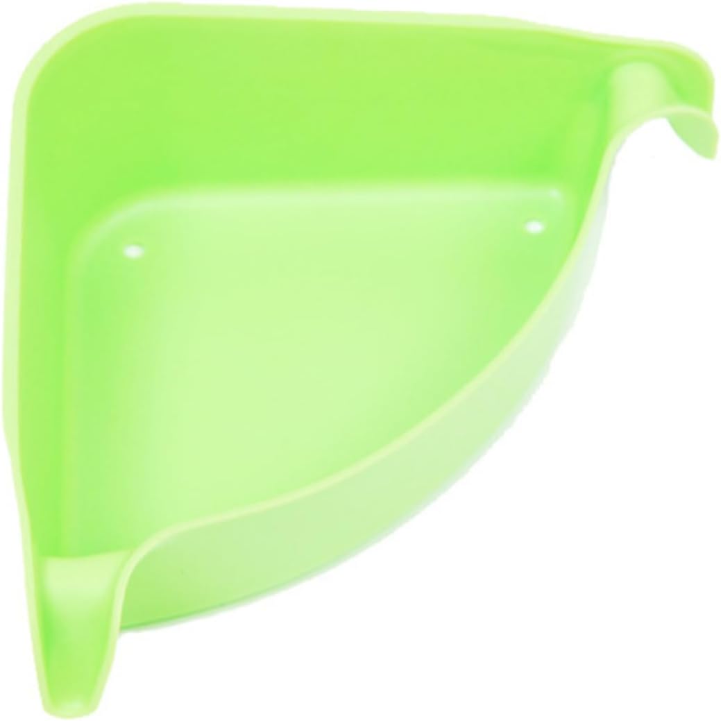 BRIGHTFUFU Shower Storage Rack Suction Cup Triangle Design No Drilling Green