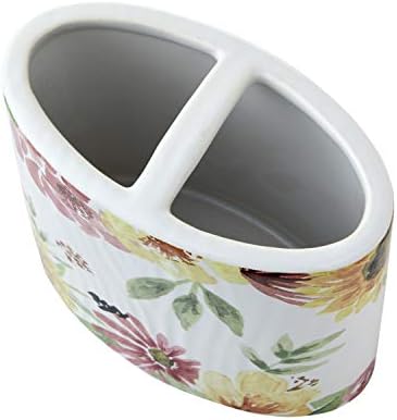 Farmhouse Floral Toothbrush Holder - Set of 4
