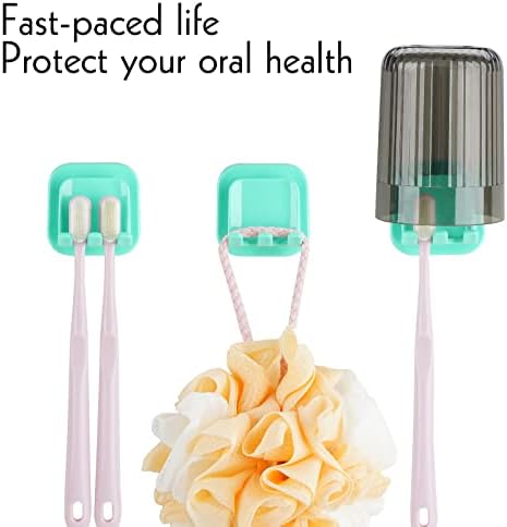 Space-Saving 2-in-1 Wall-Mounted Toothbrush and Gargle Cup Holder