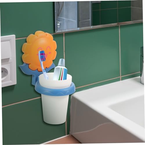 Cartoon Kids Wall Toothbrush Holder No Drill Required Durable and Safe