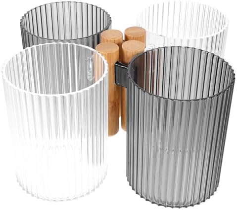 4-PackTransparent Travel-Friendly Storage Cups