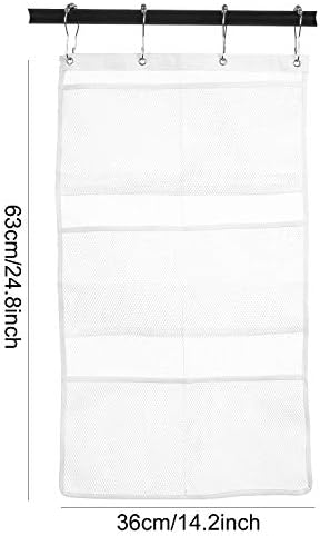 3 Pack Lightweight Mesh Shower Caddy Organizer White