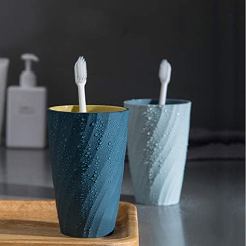 Double-Layer Toothbrush Cup Screw-Thread Design Functional Stylish