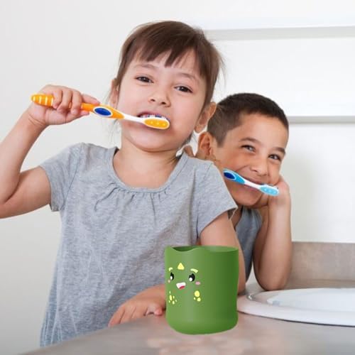 Kids Toothbrush Cup Cartoon Design Safe Fun for Children