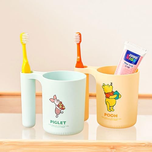 MENBLY Winnie-Bear Pooh Toothbrush Holder Set