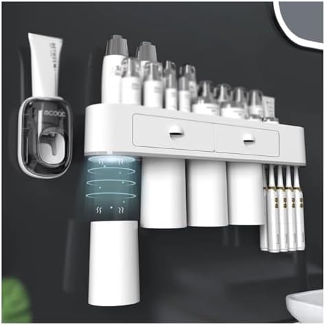 Multi-Purpose Magnetic Toothbrush Holder for Bathrooms Essential Storage Solution