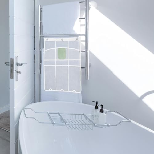 Alipis Hanging Shower Organizer Mesh Bag for Bathroom Essentials