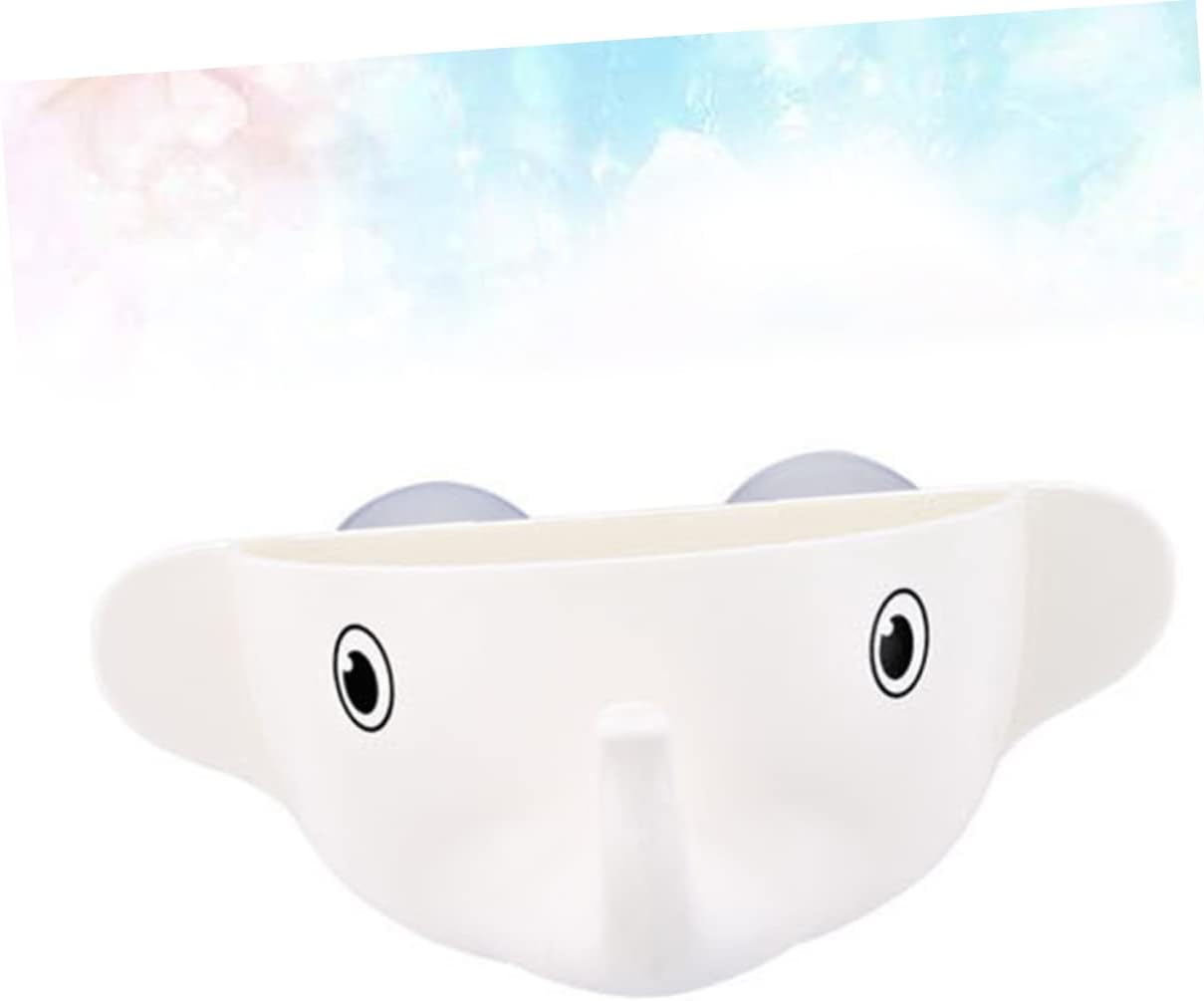 Cartoon Elephant Toothbrush Organizer - Mountable Bathroom Holder for Kids Adults