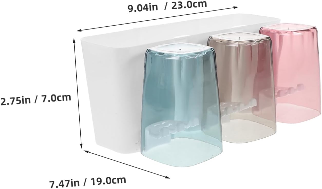 RORPOIR Mounted Toothbrush Holder for Bathroom Suction Mount Organizer