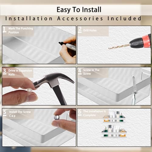 Bathroom Shower Shelf Rust-Resistant