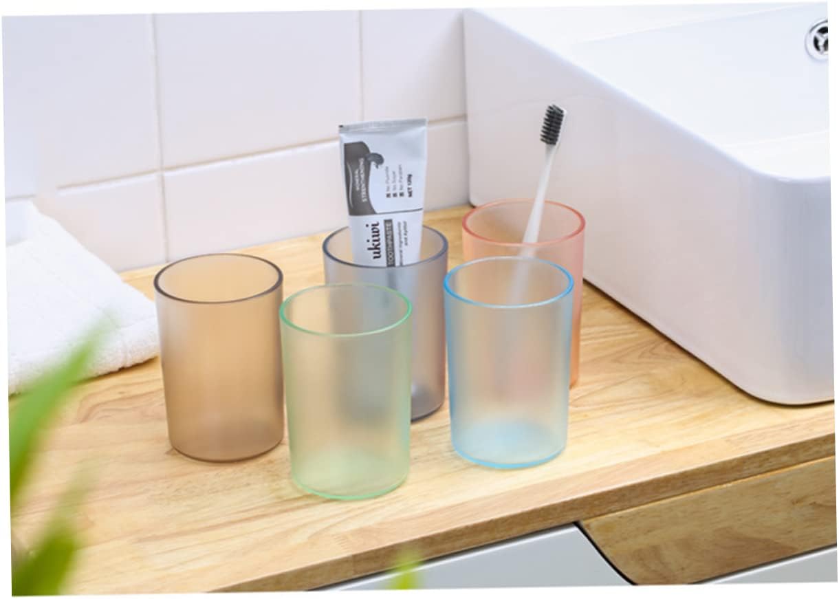 SHOWERORO Transparent Toothbrush Cup Gargle mug for Adults and Kids