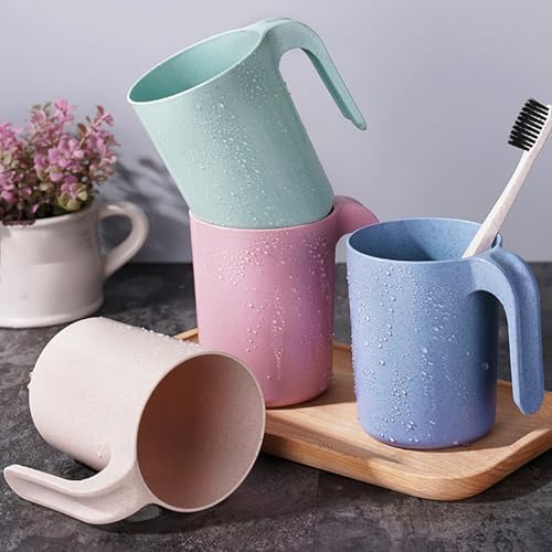 Yreeew Bathroom Tumblers Cups Mouthwash Brush Holder Portable Lightweight Travel Mug