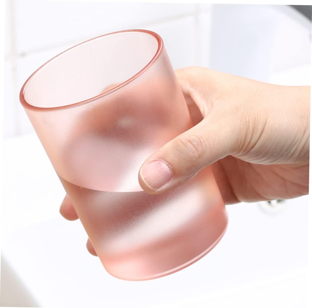 SHOWERORO Transparent Toothbrush Cup Gargle mug for Adults and Kids