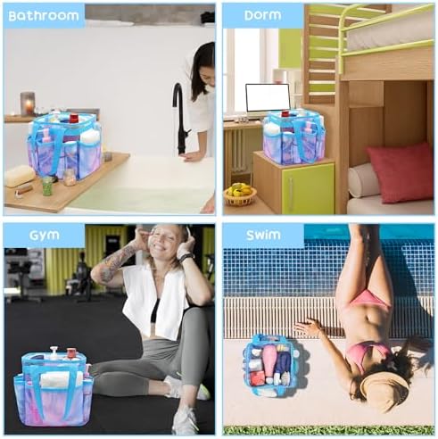 Nidoul Mesh shower caddy Quick-Dry Durable Organizer for Students