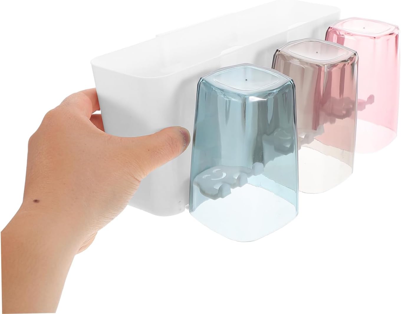 Space-Saving Wall Toothbrush Toothpaste Holder Set of 3