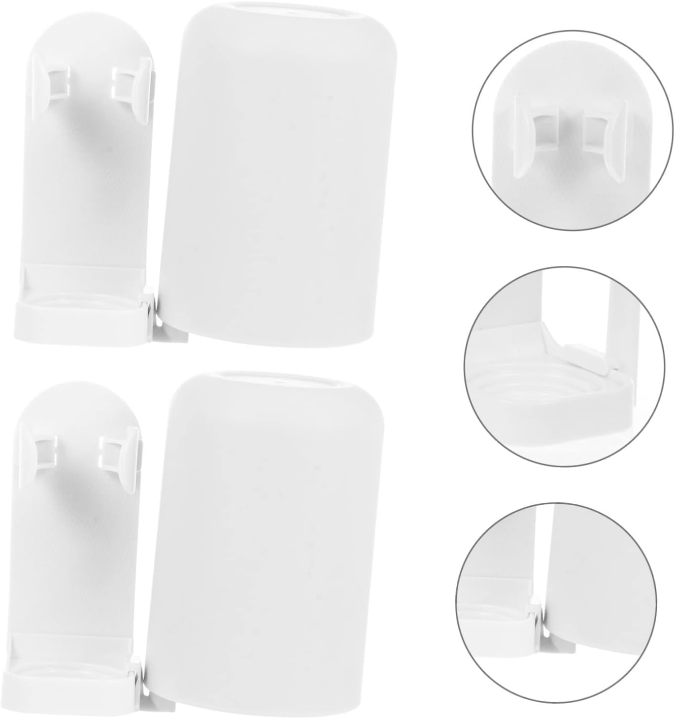 2-Pack Wall-Mounted Toothbrush Holders Set