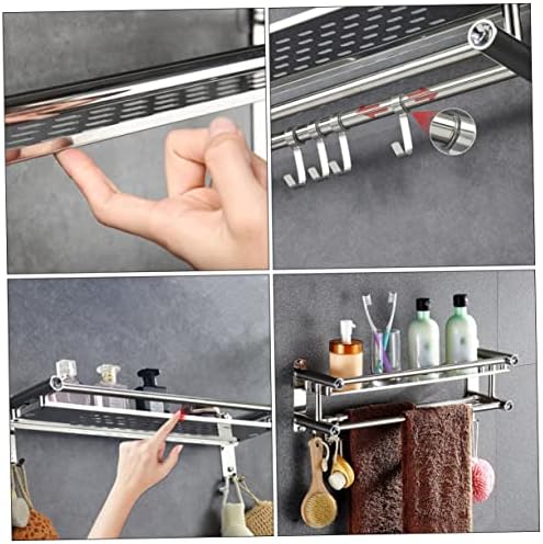 Stainless Steel Bathroom Storage Holder for Organization