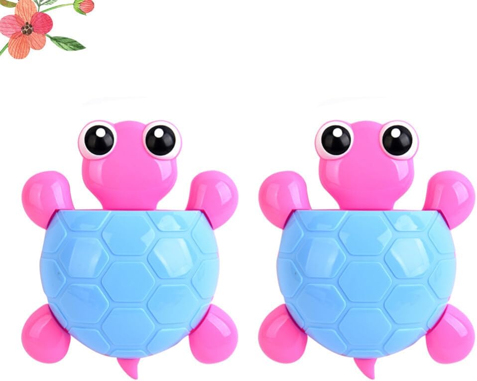 Zerodeko 2PCS Cute Turtle Toothbrush Holder for Adults Kids