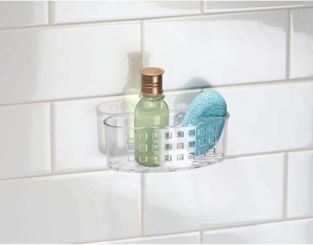 iDesign BPA-Free Plastic Shower Caddy Organizer Basket - Clear 65x275x25