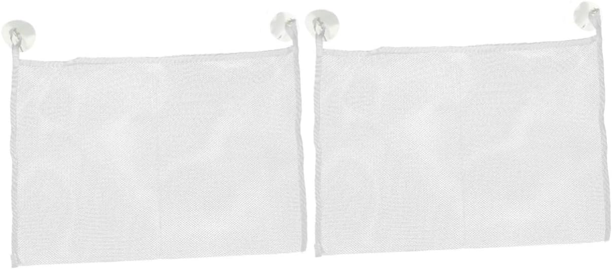 Luxshiny 2-Piece Hanging Bath Toy Storage Bag Mesh Organizer