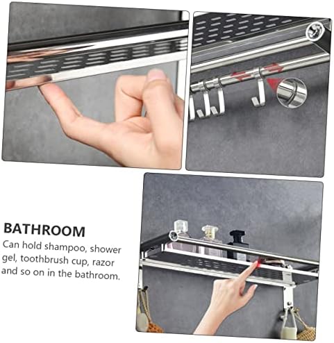Stainless Steel Bathroom Storage Holder for Organization